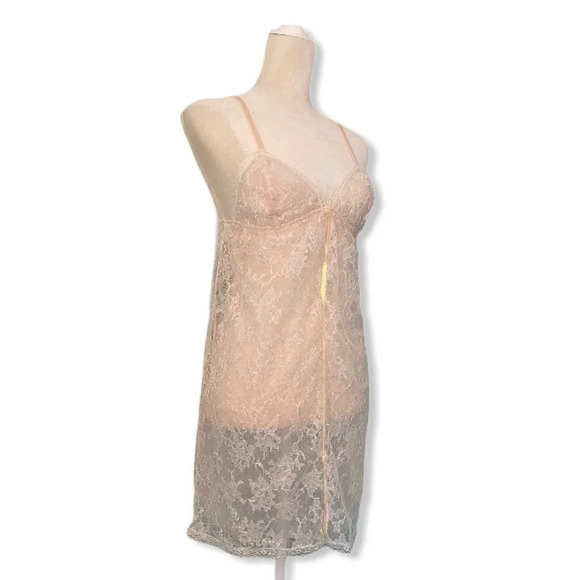 NEW DNKY Floral Lace Babydoll Chemise - Picture 1 of 6